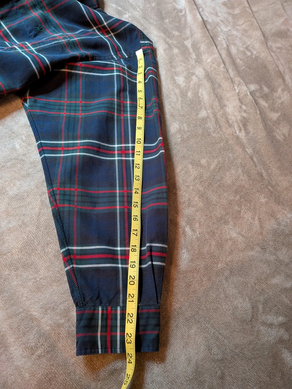 Ralph Lauren Big Shirt Plaid Tartan Cotton Button Down Shirt XL